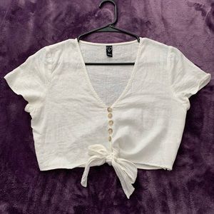 White Crop Top